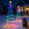 3.9 ft RGB Spiral Pathway Trees, Set of 2