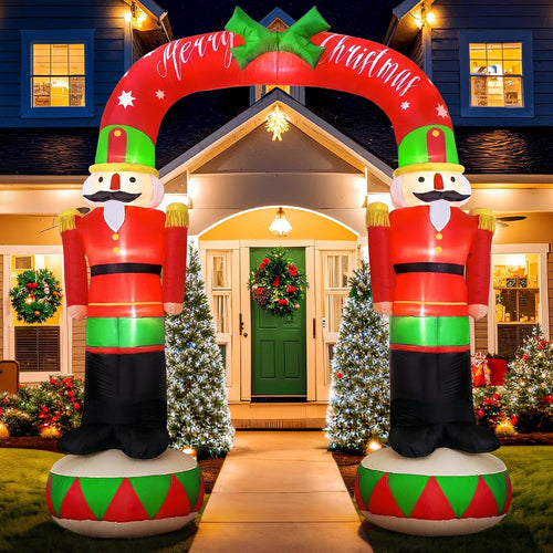 8 ft Inflatable Nutcracker Archway